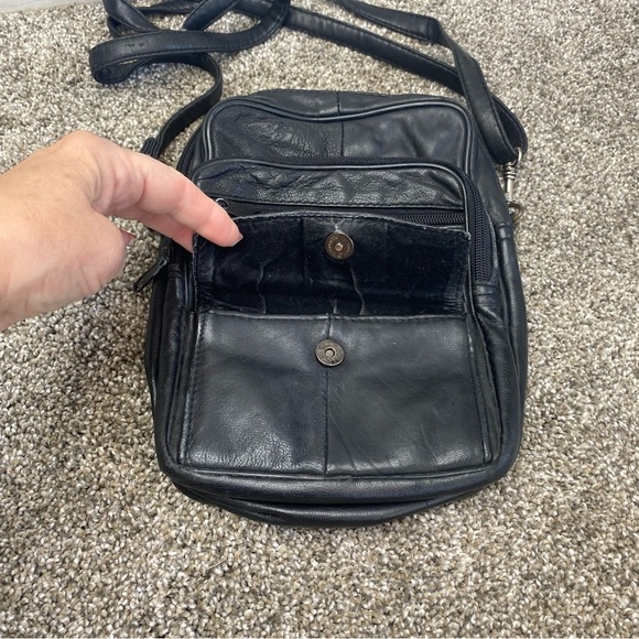 Leather Direct Men’s Messenger Army Travel Bag Crossbody - Picture 13 of 14